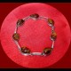 BRACELET: AMBRE DOMINICAIN MONTE SUR ARGENT