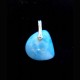 PENDENTIF EN LARIMAR ATTACHE EN ARGENT