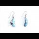 Boucles d'oreilles en Larimar et argent massif