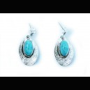 Boucles d'oreilles en Larimar et argent massif 925