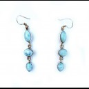 Boucles d'oreilles en Larimar et argent massif 925