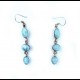 Boucles d'oreilles en Larimar et argent massif