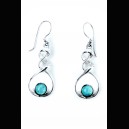 Boucles d'oreilles en Larimar et argent massif