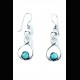 Boucles d'oreilles en Larimar et argent massif