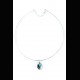 Collier en larimar et argent massif