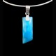 PENDENTIF EN LARIMAR MONTE SUR ARGENT