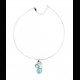 Collier en larimar et argent massif