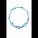 BRACELET EN LARIMAR ET ARGENT MASSIF 925