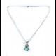 COLLIER EN LARIMAR ET ARGENT MASSIF 925