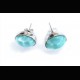 Boucles d'oreilles en Larimar et argent massif 925