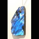 BELLE LABRADORITE DOUBLE FACE: POLIE ET BRUTE