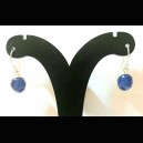 BOUCLES EN TANZANITE (PIERRE RARE) DOUBLE FACE