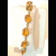 LUMINEUX BRACELET EN CITRINES BRUTES ET ARGENT