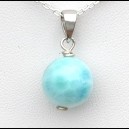 JOLIE PERLE DE LARIMAR ET ARGENT