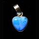 PENDENTIF EN LARIMAR MONTE SUR ARGENT