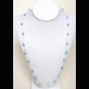 COLLIER EN LARIMAR MONTE SUR ARGENT